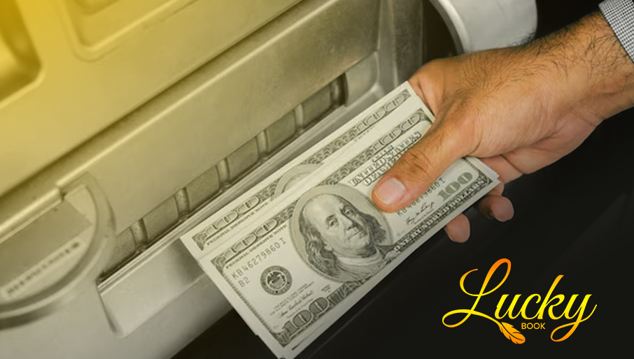 Withdraw money illustration